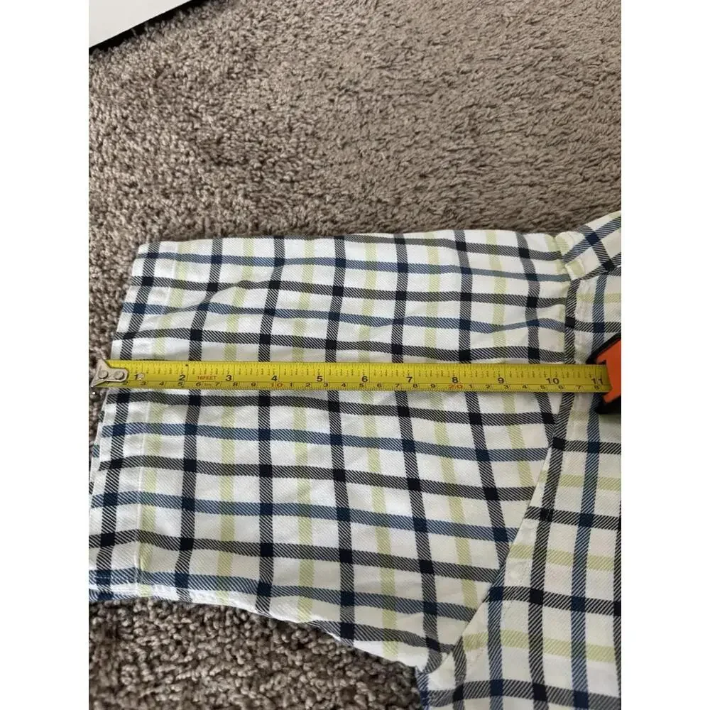 Tommy Hilfiger Button-Down Short Sleeve Shirt with Pocket - White‎ with Stripes